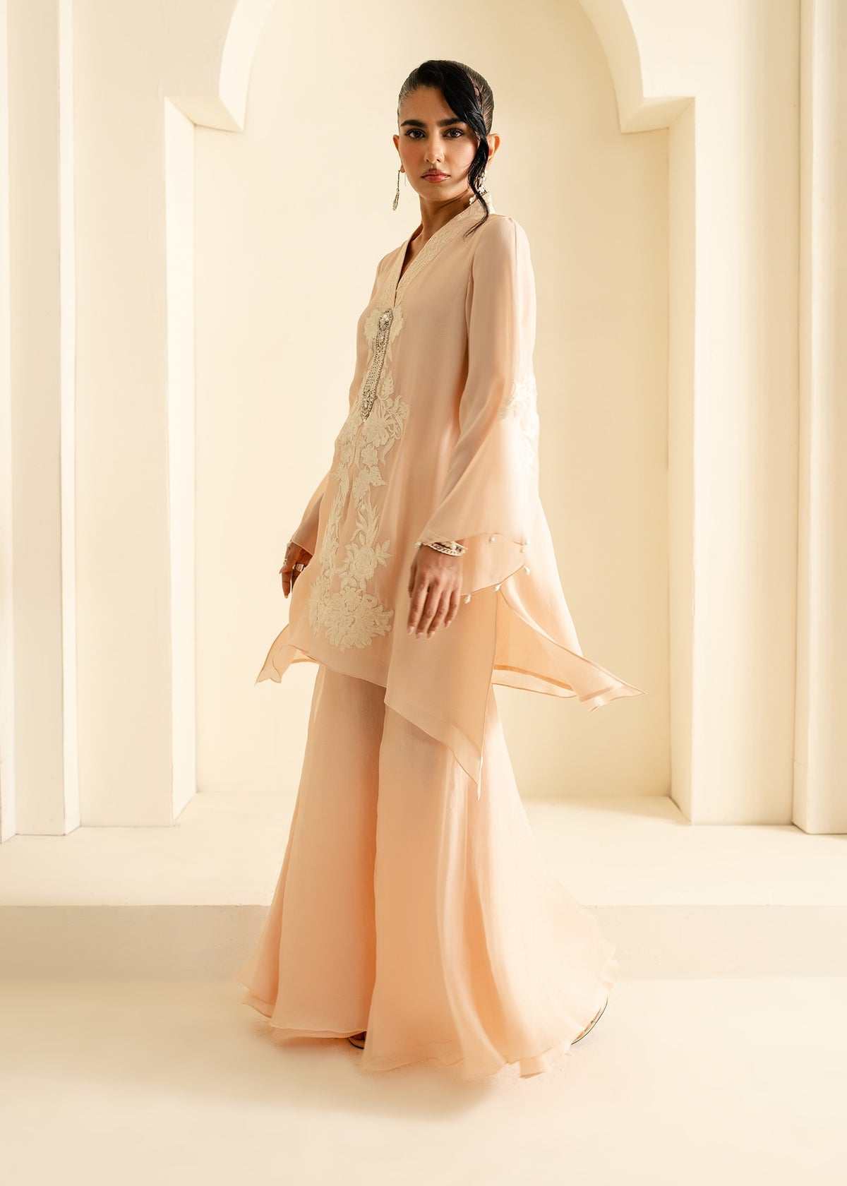 Mahgul | Nooreh Luxe | Blush Bloom by Mahgul - Designer Dress - Type: Ladies Clothes - Available at Libayah - 100% Original