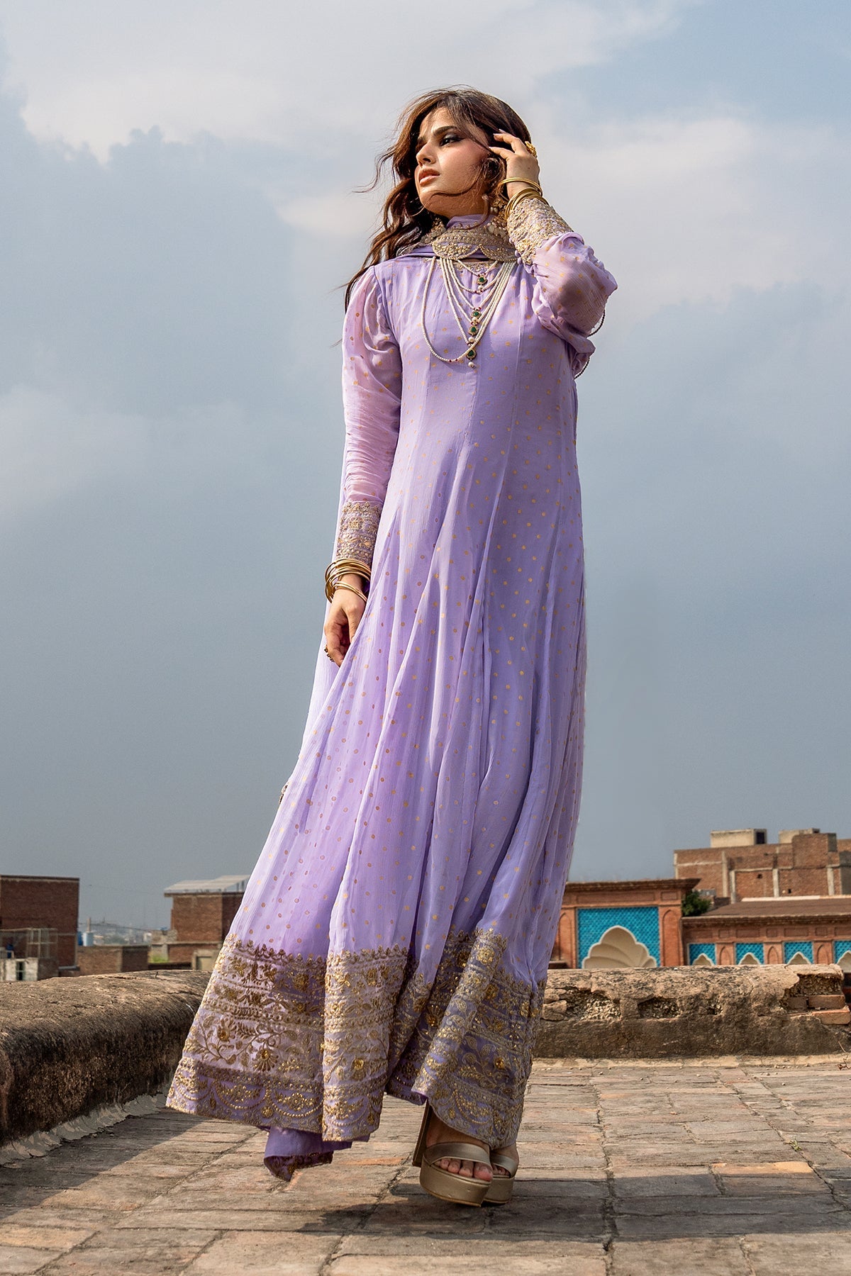 Charizma | Festive Pret | 3-PC Embroidered Chiffon CMA-6-428 by Charizma - Designer Dress  - Type : Ladies Clothes - Available at Libayah - 100% Original 