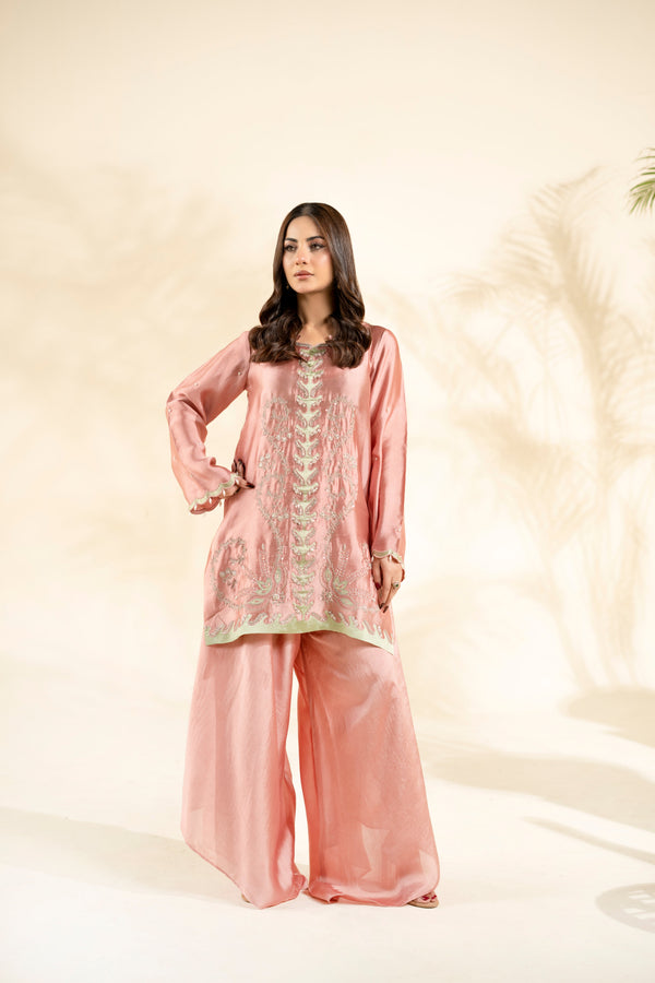 Faiza Faisal | Elara Luxury Pret | AURELIA PINK - Designer Dress - Type : Ladies Clothes - Available at Libayah - 100% Original