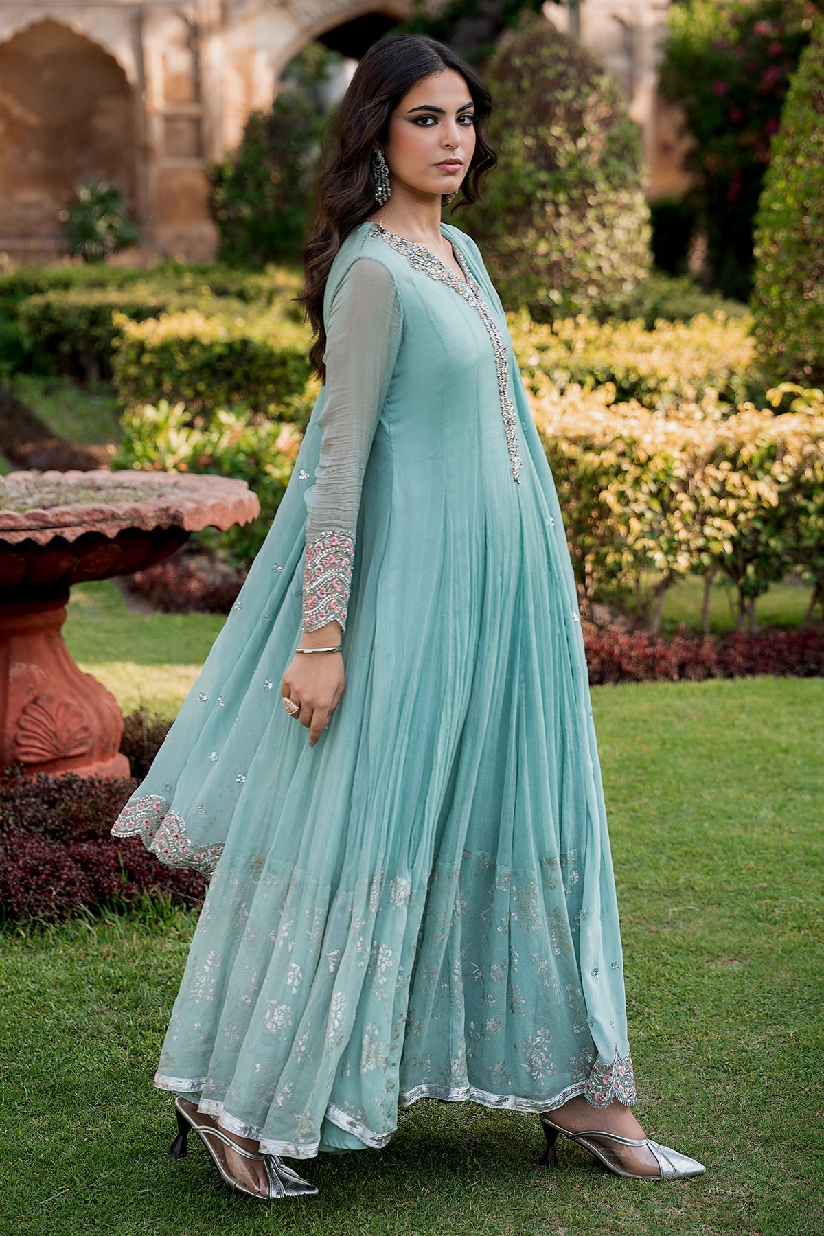 Charizma | Festive Pret | 3-PC Embroidered Chiffon CMA-6-415 by Charizma - Designer Dress  - Type : Ladies Clothes - Available at Libayah - 100% Original 