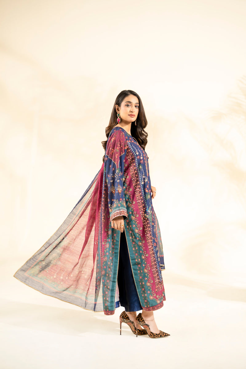 Faiza Faisal | Elara Luxury Pret | ROUGE NAVY - Designer Dress - Type : Ladies Clothes - Available at Libayah - 100% Original