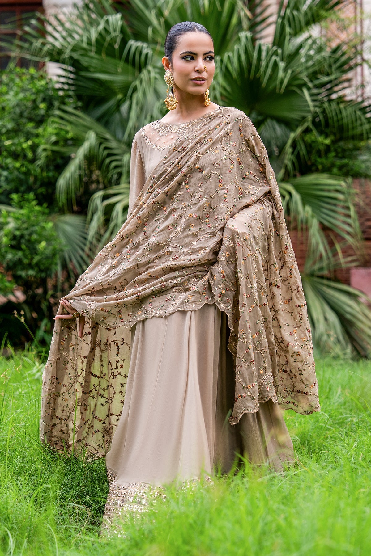 Charizma | Festive Pret | 3-PC Embroidered Chiffon CMA-6-449 by Charizma - Designer Dress  - Type : Ladies Clothes - Available at Libayah - 100% Original 
