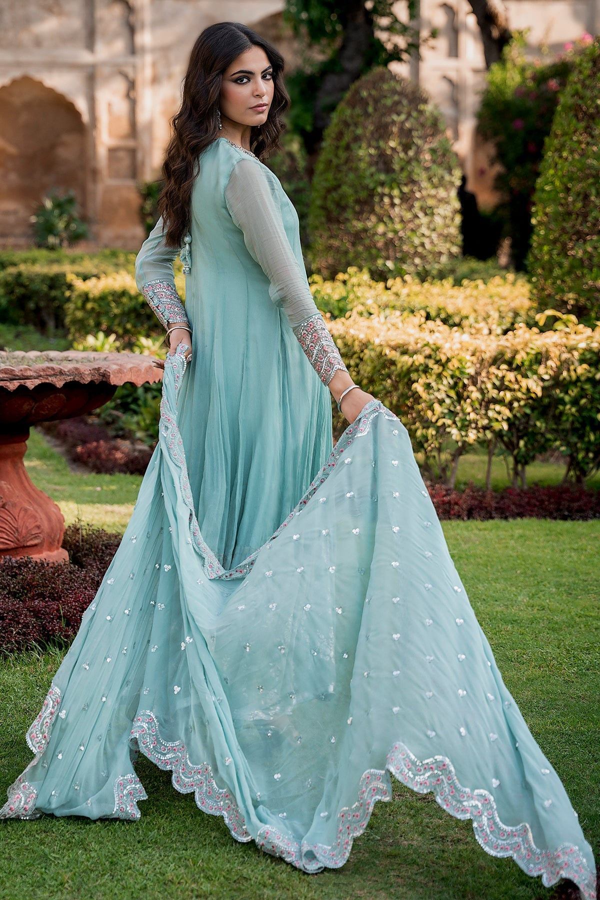 Charizma | Festive Pret | 3-PC Embroidered Chiffon CMA-6-415 by Charizma - Designer Dress  - Type : Ladies Clothes - Available at Libayah - 100% Original 