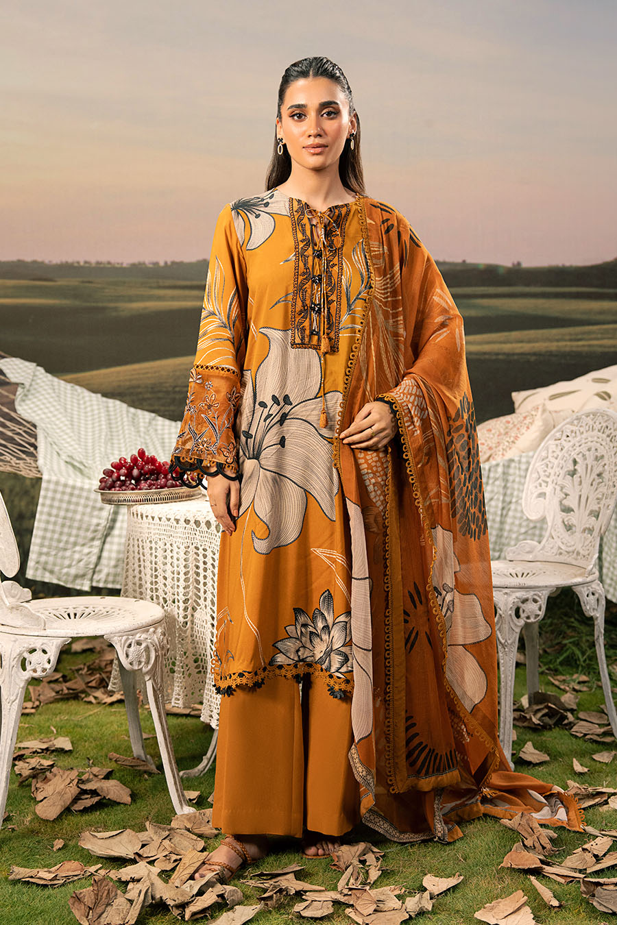 Maria B | Basics Winter 25 | MB-PFUS25-08A by Maria B - Designer Dress  - Type : Ladies Clothes - Available at Libayah - 100% Original 