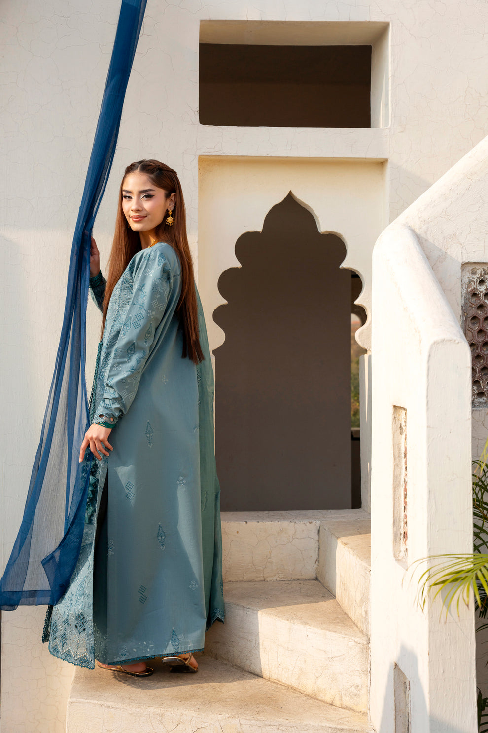 Florent | Basant Chikankari | FBC - 6B - by Libayah - Registered Vendor of : Florent - 100% Original Designer Dress