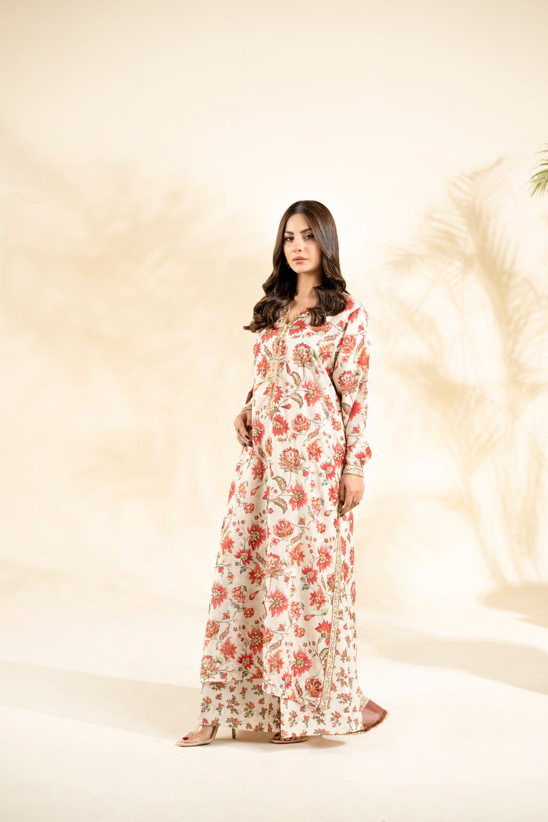 Faiza Faisal | Elara Luxury Pret | RIVAYA RUST - Designer Dress - Type : Ladies Clothes - Available at Libayah - 100% Original