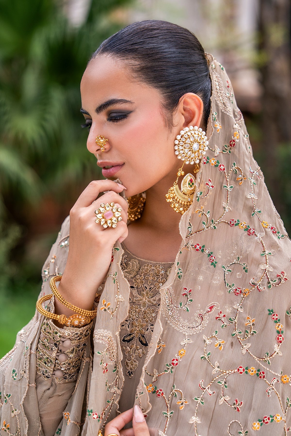 Charizma | Festive Pret | 3-PC Embroidered Chiffon CMA-6-449 by Charizma - Designer Dress  - Type : Ladies Clothes - Available at Libayah - 100% Original 