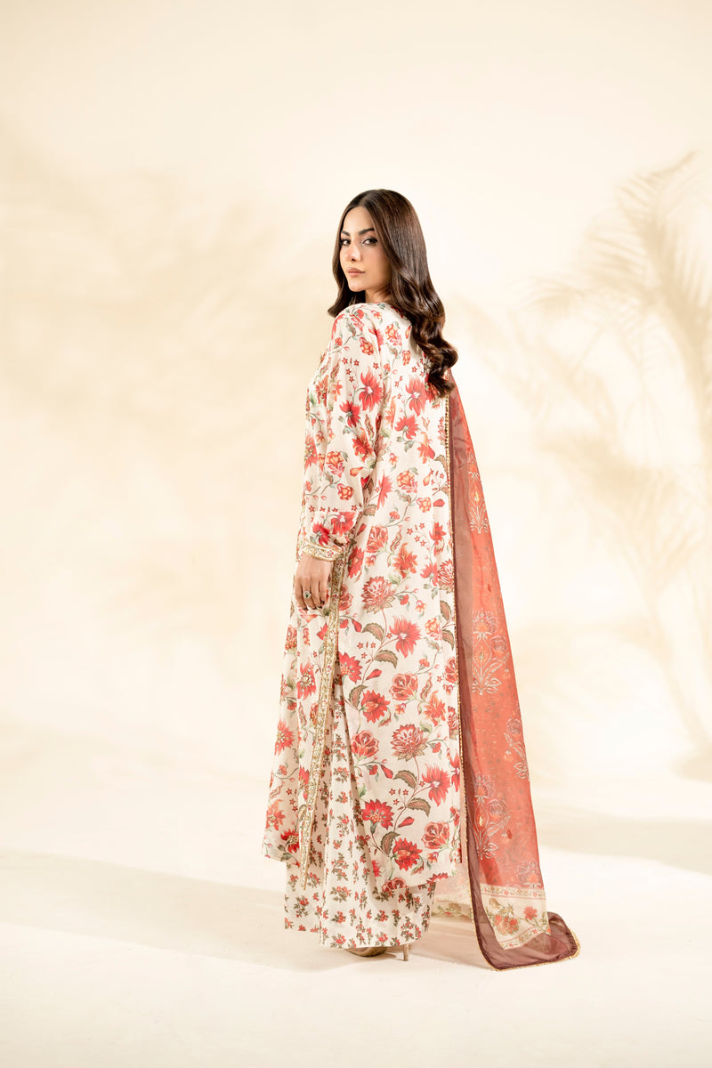 Faiza Faisal | Elara Luxury Pret | RIVAYA RUST - Designer Dress - Type : Ladies Clothes - Available at Libayah - 100% Original