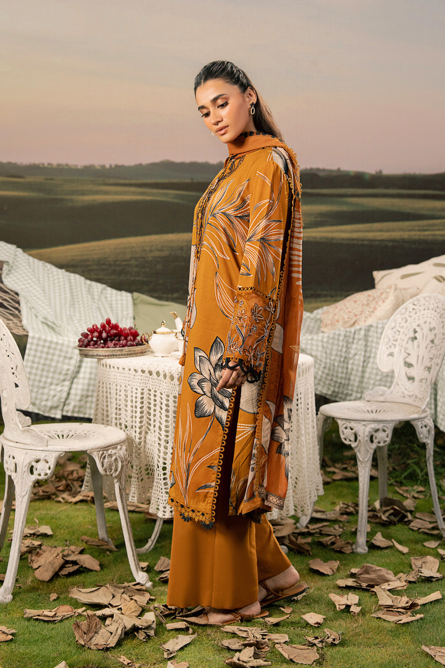 Maria B | Basics Winter 25 | MB-PFUS25-08A by Maria B - Designer Dress  - Type : Ladies Clothes - Available at Libayah - 100% Original 
