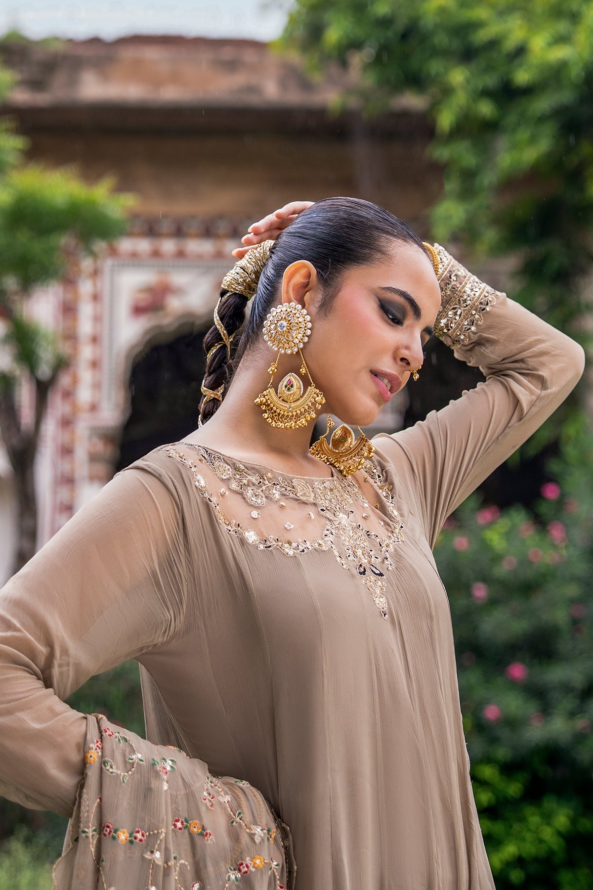 Charizma | Festive Pret | 3-PC Embroidered Chiffon CMA-6-449 by Charizma - Designer Dress  - Type : Ladies Clothes - Available at Libayah - 100% Original 