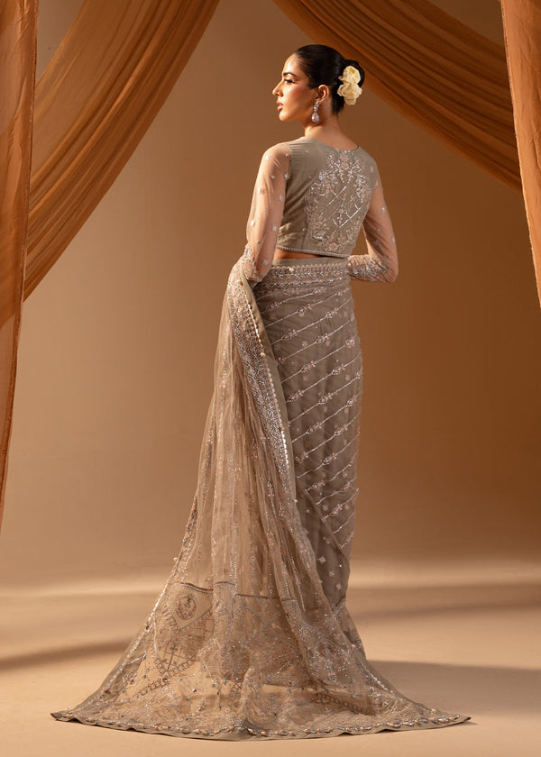 Paras by Pasha | Noor -e- Jahan Saree Collection | Abr-e-Shaam by Paras by Pasha - Designer Dress - Type: Ladies Clothes - Available at Libayah - 100% Original