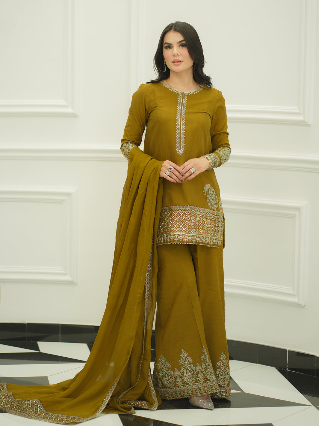 Faiza Faisal | Mayal Festive Pret 25 | MEHRU by Faiza Faisal - Designer Dress - Type: Ladies Clothes - Available at Libayah - 100% Original