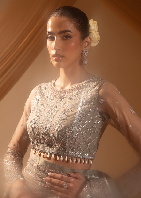 Paras by Pasha | Noor -e- Jahan Saree Collection | Abr-e-Shaam by Paras by Pasha - Designer Dress - Type: Ladies Clothes - Available at Libayah - 100% Original