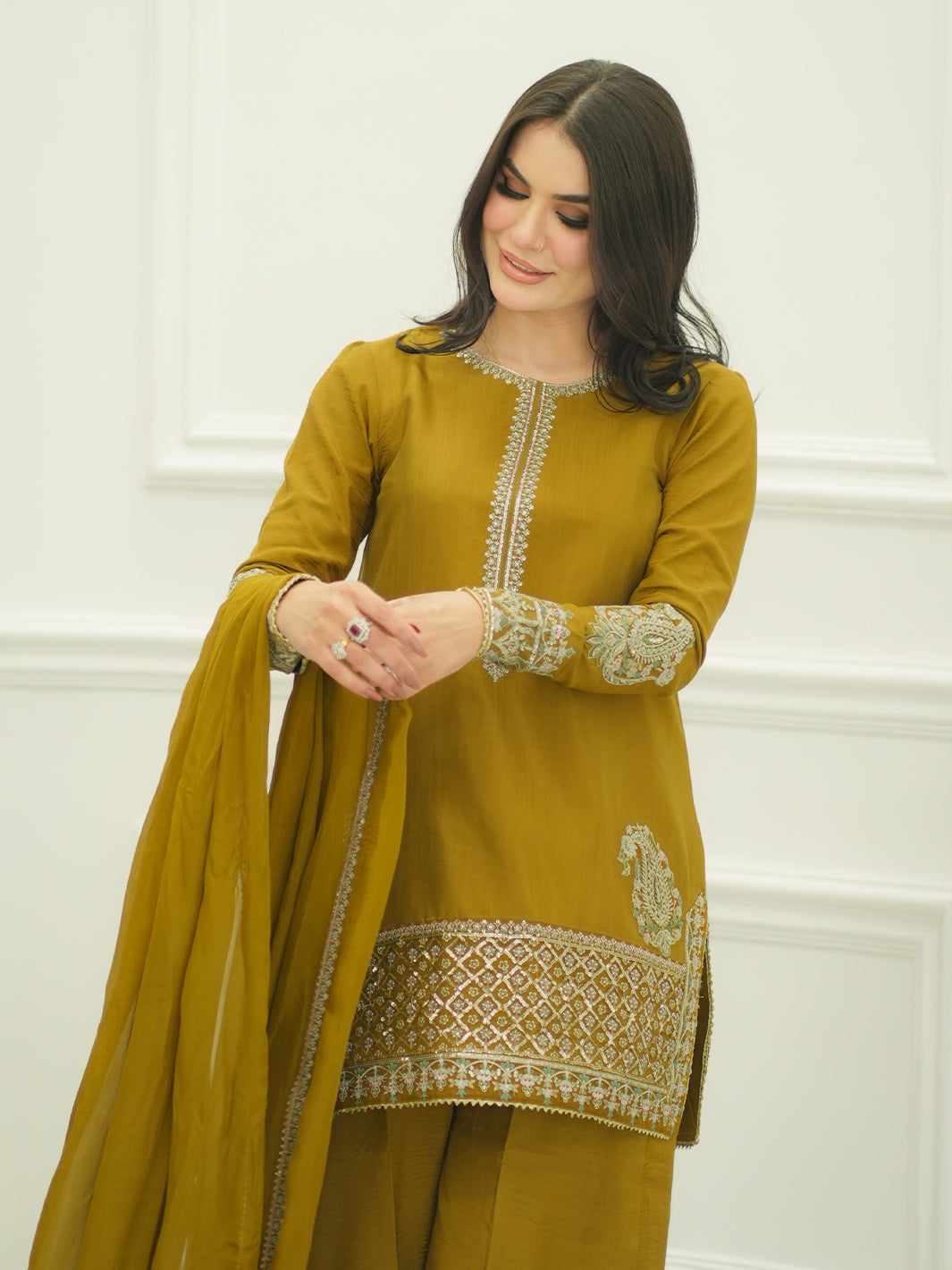 Faiza Faisal | Mayal Festive Pret 25 | MEHRU by Faiza Faisal - Designer Dress - Type: Ladies Clothes - Available at Libayah - 100% Original