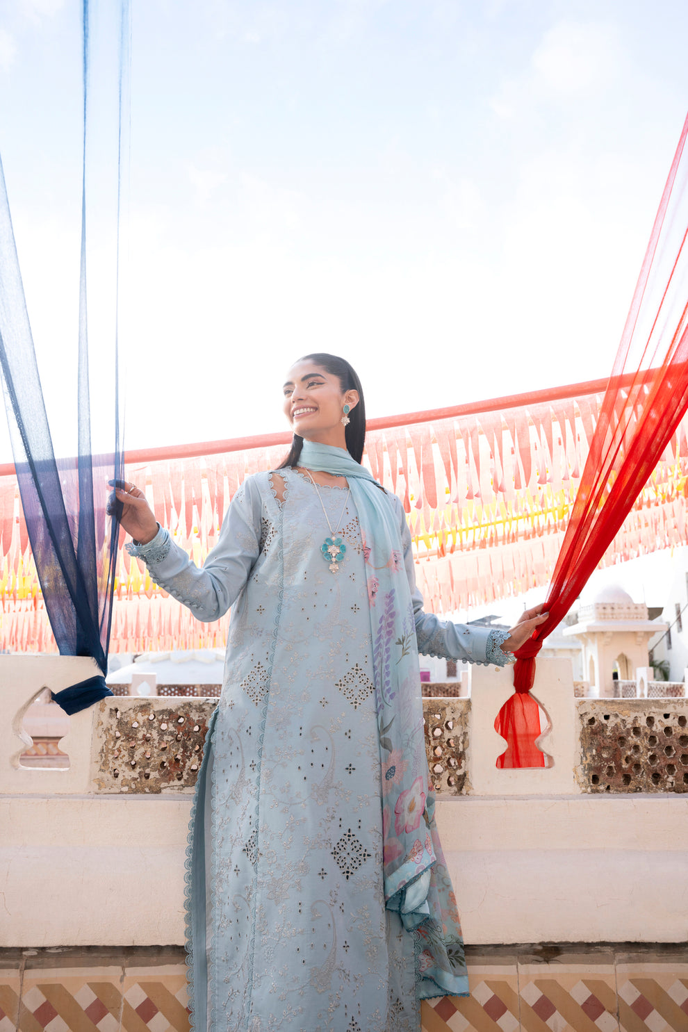 Florent | Basant Chikankari |FBC - 4B - by Libayah - Registered Vendor of : Florent - 100% Original Designer Dress