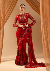 Paras by Pasha | Noor -e- Jahan Saree Collection | Laal-e-Jahan by Paras by Pasha - Designer Dress - Type: Ladies Clothes - Available at Libayah - 100% Original