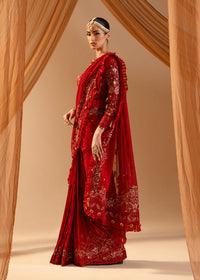 Paras by Pasha | Noor -e- Jahan Saree Collection | Laal-e-Jahan by Paras by Pasha - Designer Dress - Type: Ladies Clothes - Available at Libayah - 100% Original