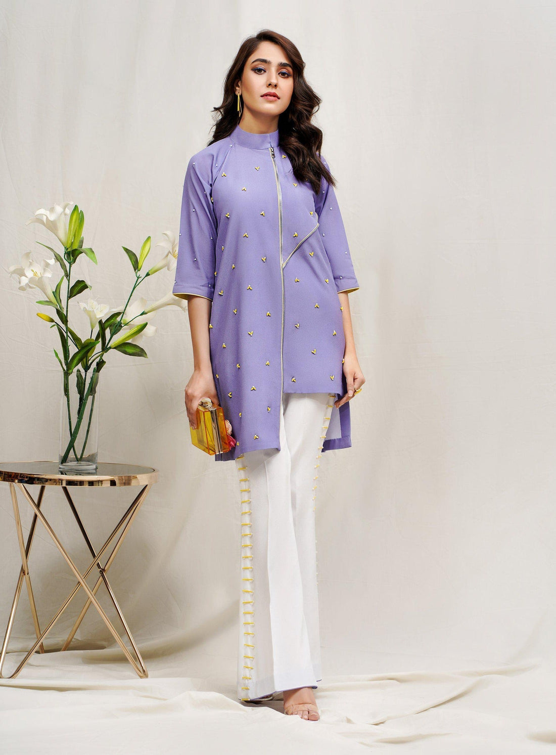 Hana | Rococo Ready to Wear | Lavender(ROCOB-05) by Hana - Designer Dress - Type: Ladies Clothes - Available at Libayah - 100% Original