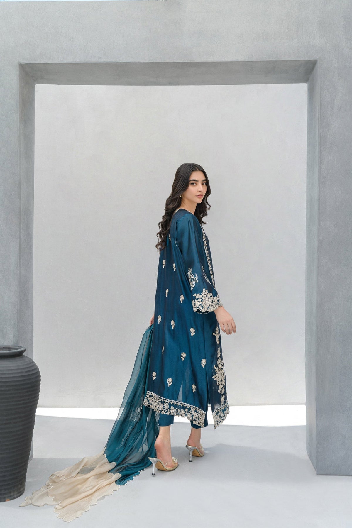 Flairs Studio | Luxury Pret | Peacock by Flairs Studio - Designer Dress - Type: Luxury - Available at Libayah - 100% Original