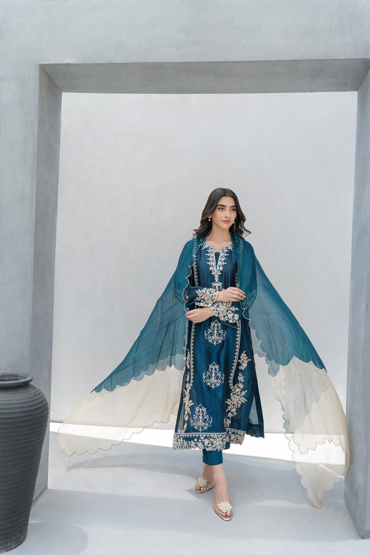 Flairs Studio | Luxury Pret | Peacock by Flairs Studio - Designer Dress - Type: Luxury - Available at Libayah - 100% Original
