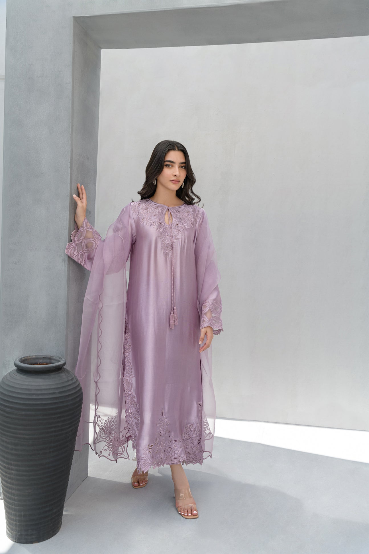 Flairs Studio | Luxury Pret | Lilac by Flairs Studio - Designer Dress - Type: Luxury - Available at Libayah - 100% Original