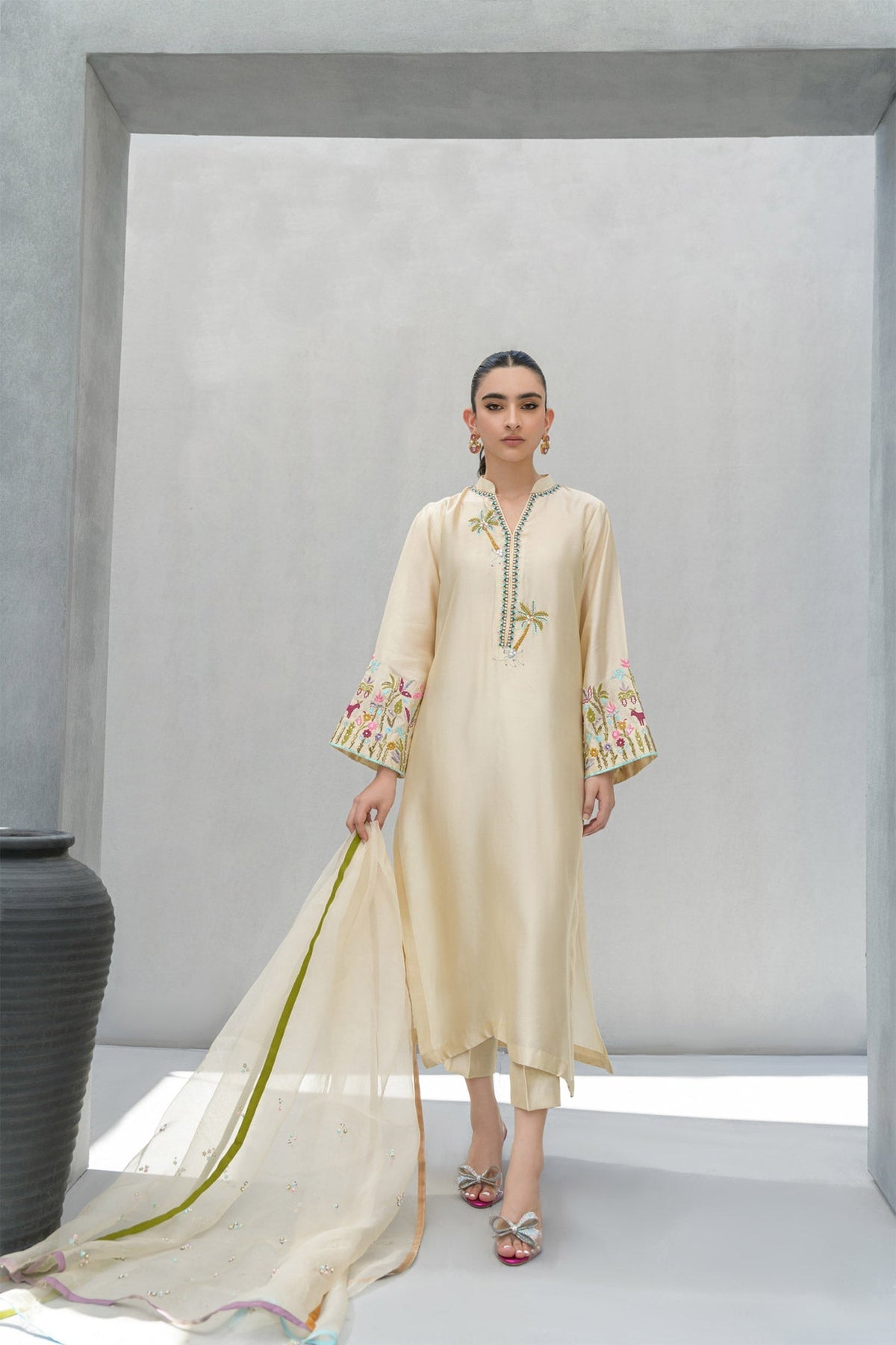 Flairs Studio | Luxury Pret | Pearl by Flairs Studio - Designer Dress - Type: Luxury - Available at Libayah - 100% Original