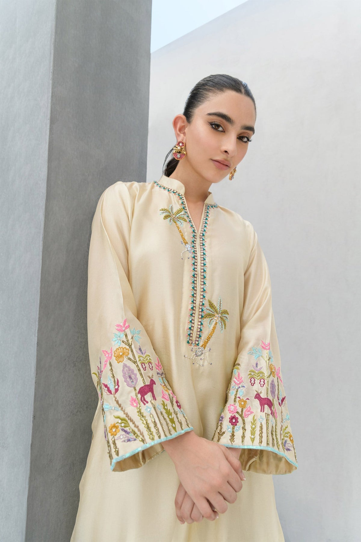Flairs Studio | Luxury Pret | Pearl by Flairs Studio - Designer Dress - Type: Luxury - Available at Libayah - 100% Original