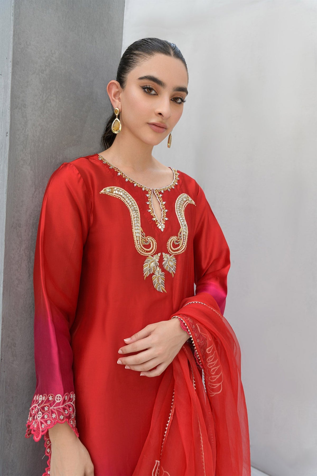 Flairs Studio | Luxury Pret | Cherry by Flairs Studio - Designer Dress - Type: Luxury - Available at Libayah - 100% Original