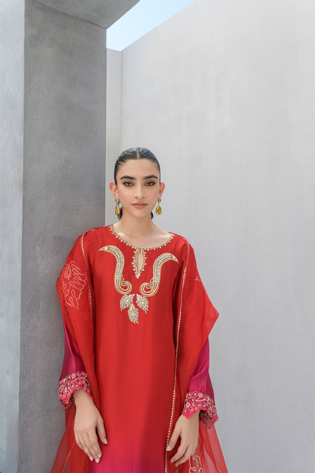 Flairs Studio | Luxury Pret | Cherry by Flairs Studio - Designer Dress - Type: Luxury - Available at Libayah - 100% Original