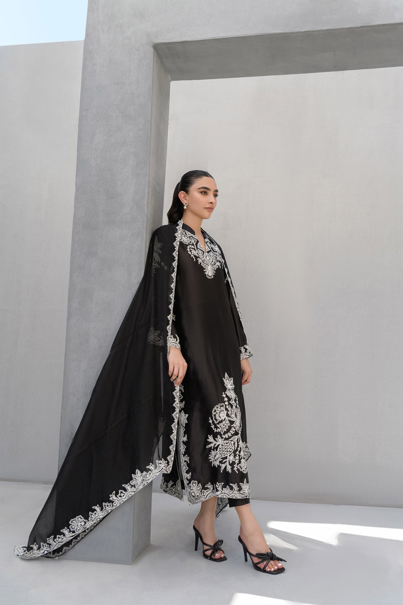 Flairs Studio | Luxury Pret | Midnight by Flairs Studio - Designer Dress - Type: Luxury - Available at Libayah - 100% Original