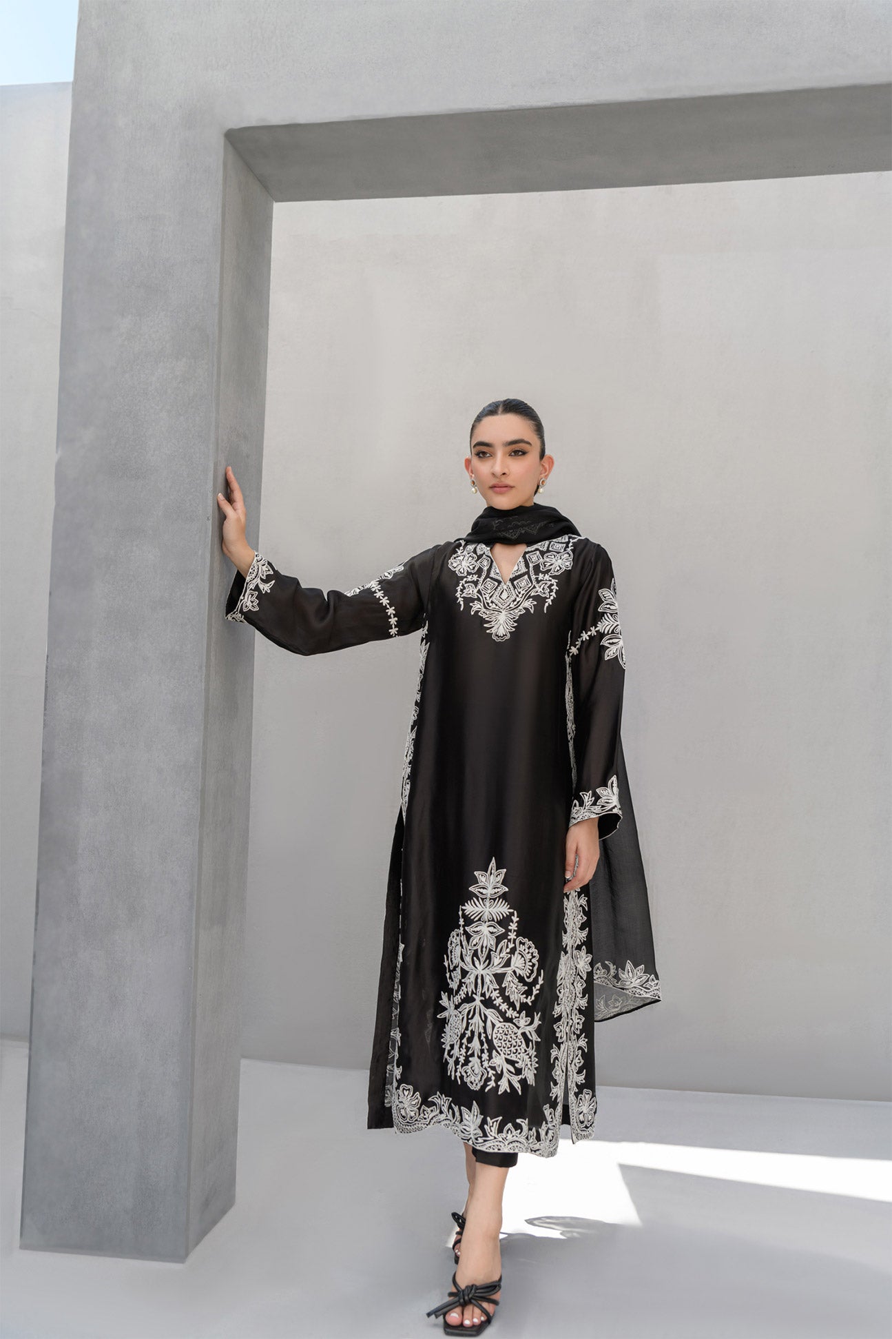 Flairs Studio | Luxury Pret | Midnight by Flairs Studio - Designer Dress - Type: Luxury - Available at Libayah - 100% Original