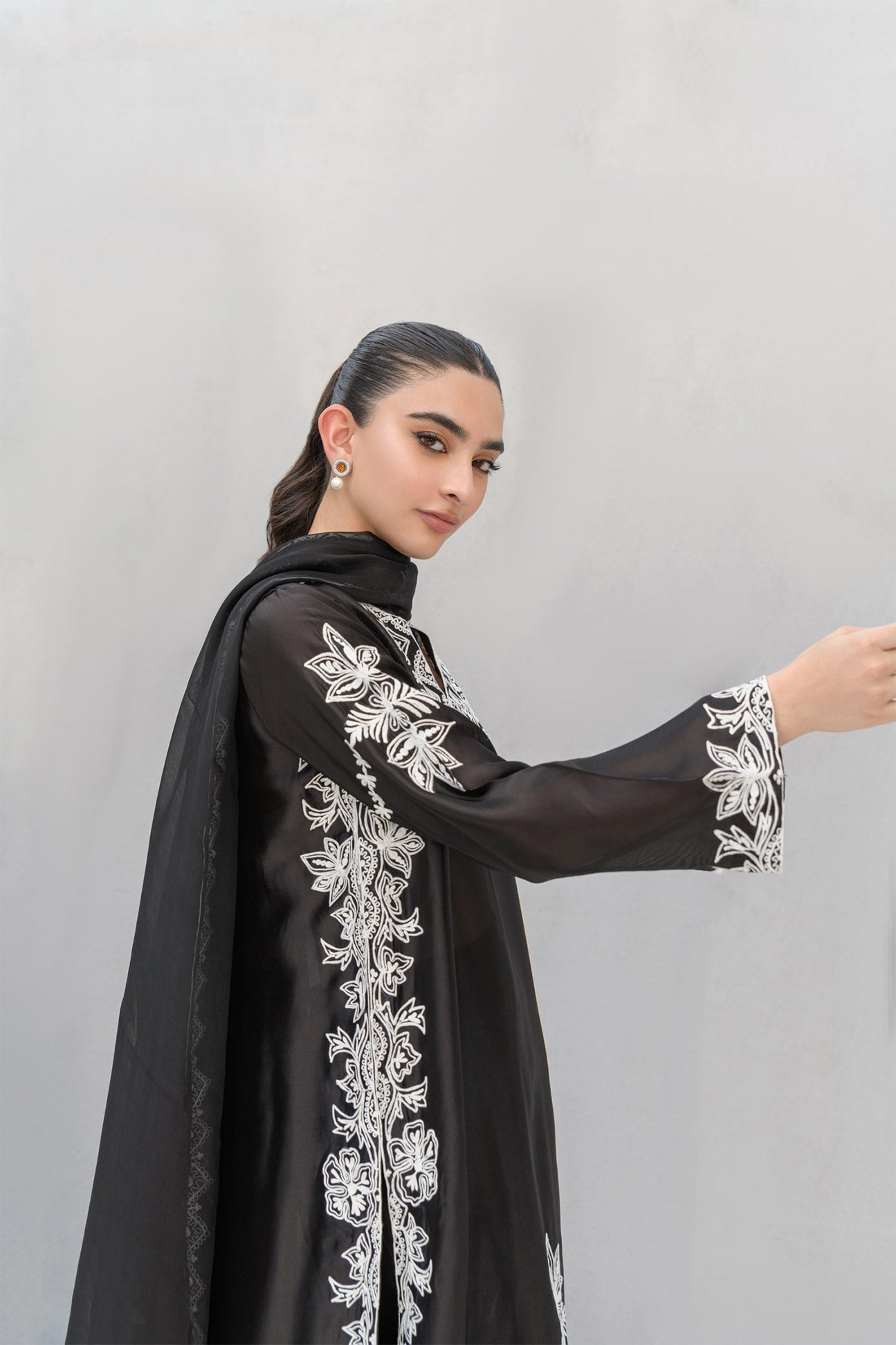 Flairs Studio | Luxury Pret | Midnight by Flairs Studio - Designer Dress - Type: Luxury - Available at Libayah - 100% Original