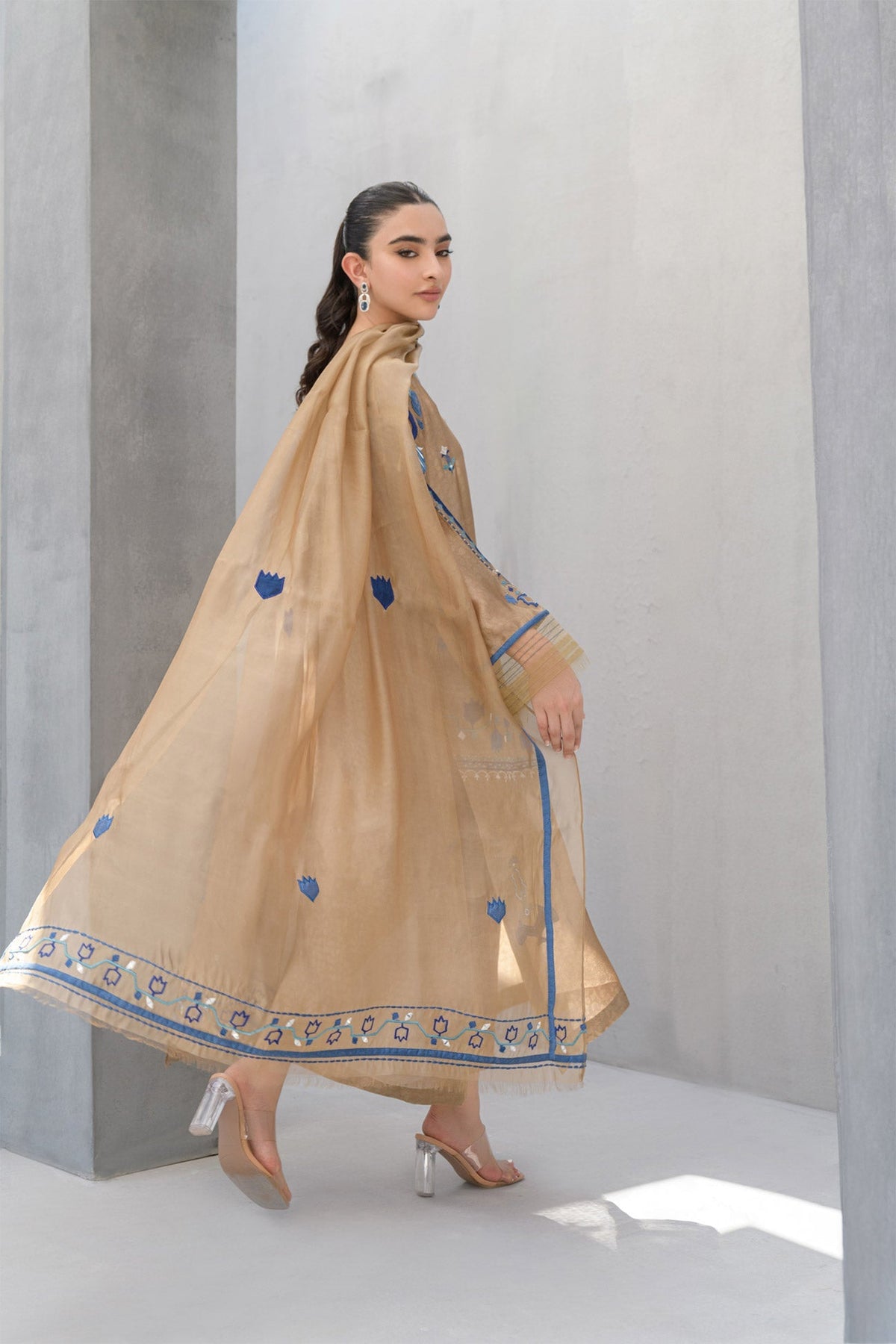 Flairs Studio | Luxury Pret | Sand by Flairs Studio - Designer Dress - Type: Luxury - Available at Libayah - 100% Original