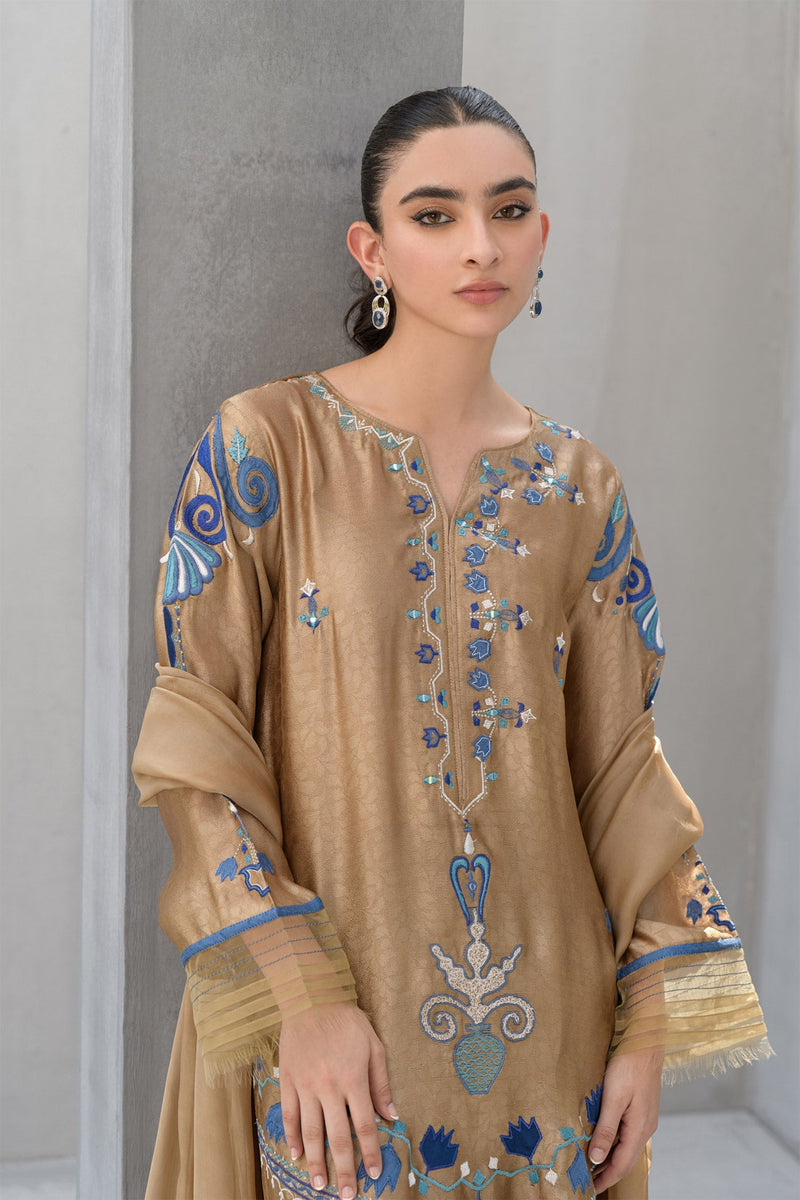 Flairs Studio | Luxury Pret | Sand by Flairs Studio - Designer Dress - Type: Luxury - Available at Libayah - 100% Original