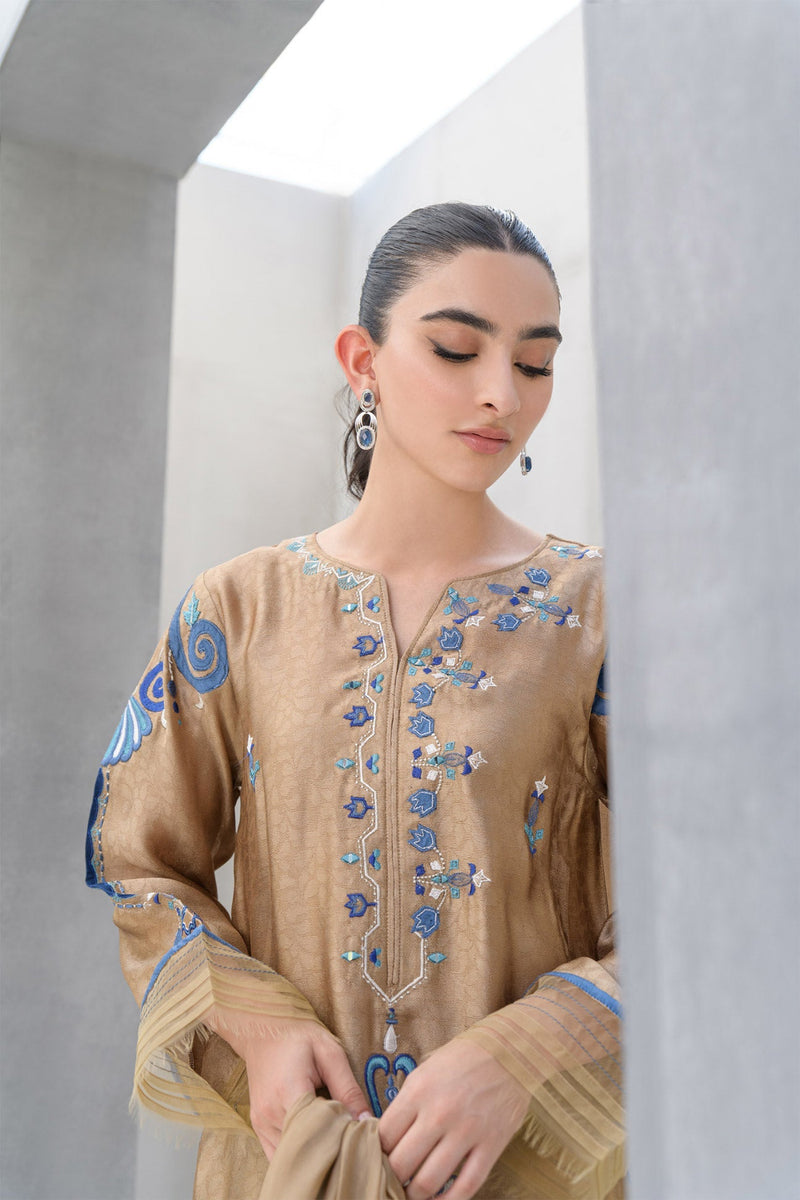 Flairs Studio | Luxury Pret | Sand by Flairs Studio - Designer Dress - Type: Luxury - Available at Libayah - 100% Original