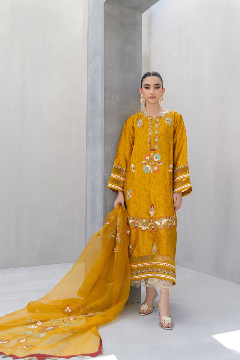 Flairs Studio | Luxury Pret | Saffron by Flairs Studio - Designer Dress - Type: Luxury - Available at Libayah - 100% Original