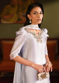 Mahum Asad | Private Hour | Blue Infusion - by Libayah - Registered Vendor of : Mahum Asad - 100% Original Designer Dress