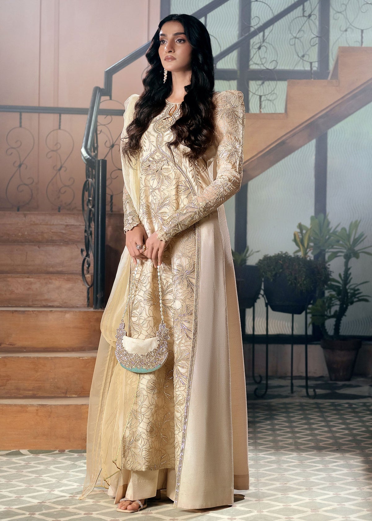 Jamnii | Delux Dream | Ivory Glow by Jamnii - Designer Dress - Type: Ladies Clothes - Available at Libayah - 100% Original