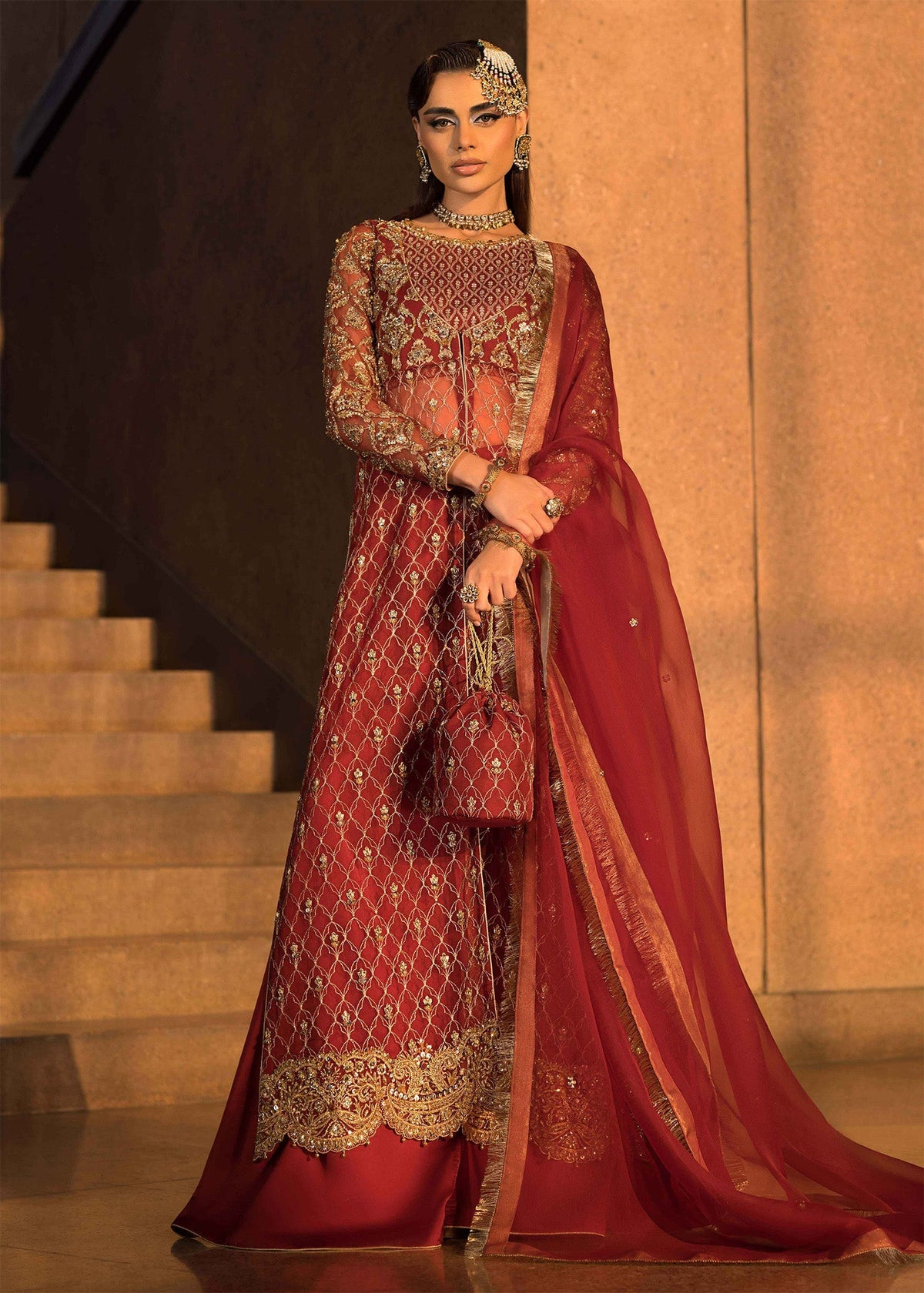 Mahum Asad | Dream a Little Dream of Me | Cherry by Mahum Asad - Designer Dress - Type: Ladies Clothes - Available at Libayah - 100% Original