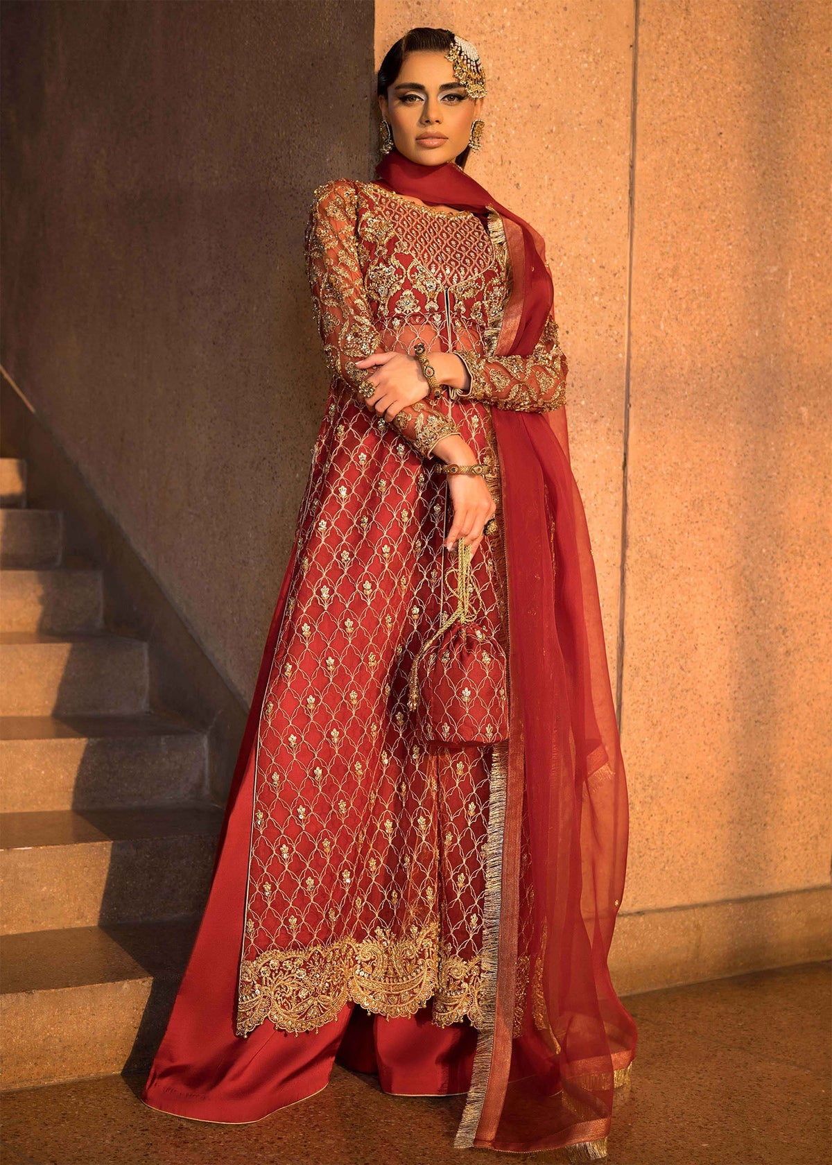 Mahum Asad | Dream a Little Dream of Me | Cherry by Mahum Asad - Designer Dress - Type: Ladies Clothes - Available at Libayah - 100% Original