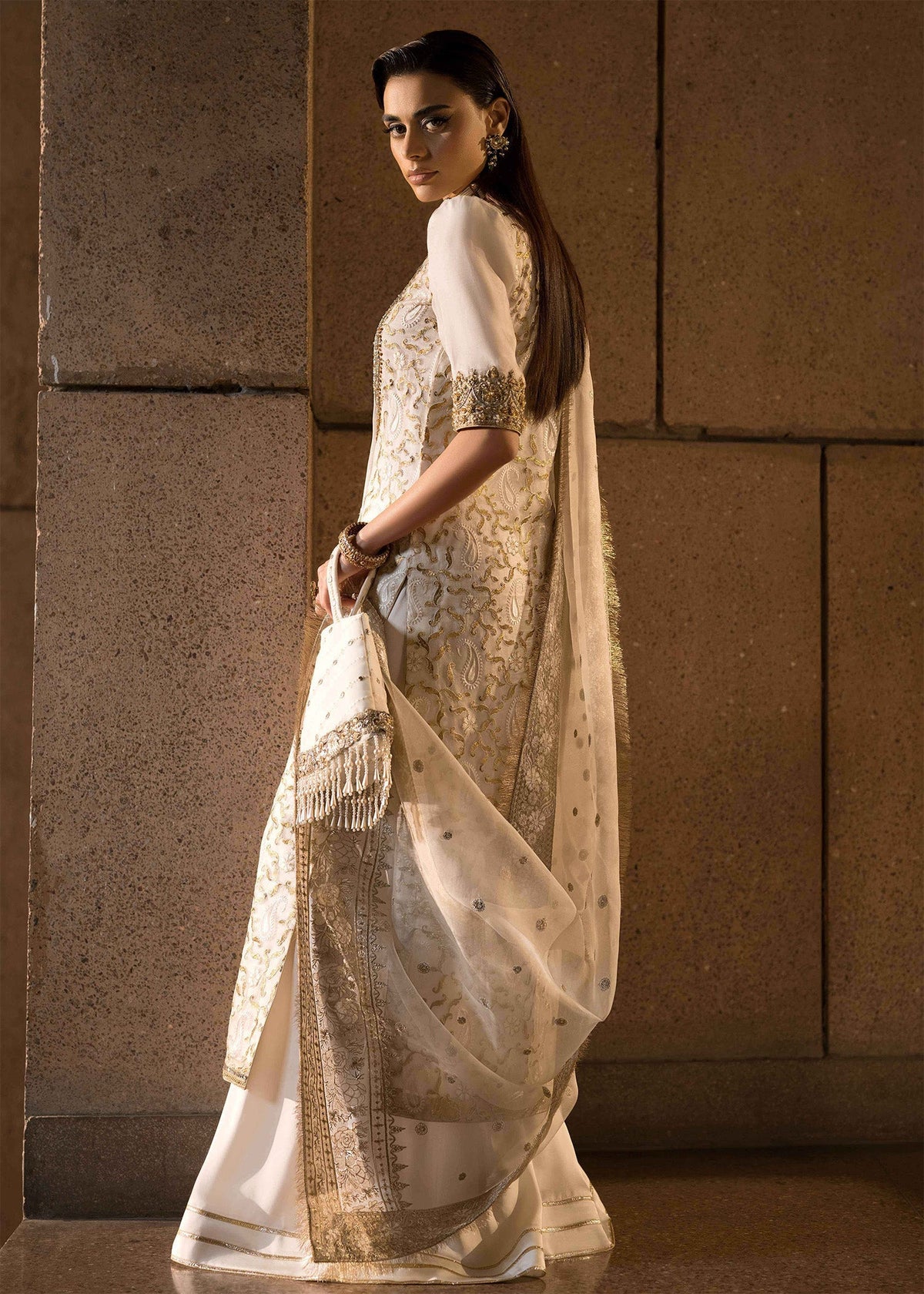 Mahum Asad | Dream a Little Dream of Me | Pearl by Mahum Asad - Designer Dress - Type: Ladies Clothes - Available at Libayah - 100% Original