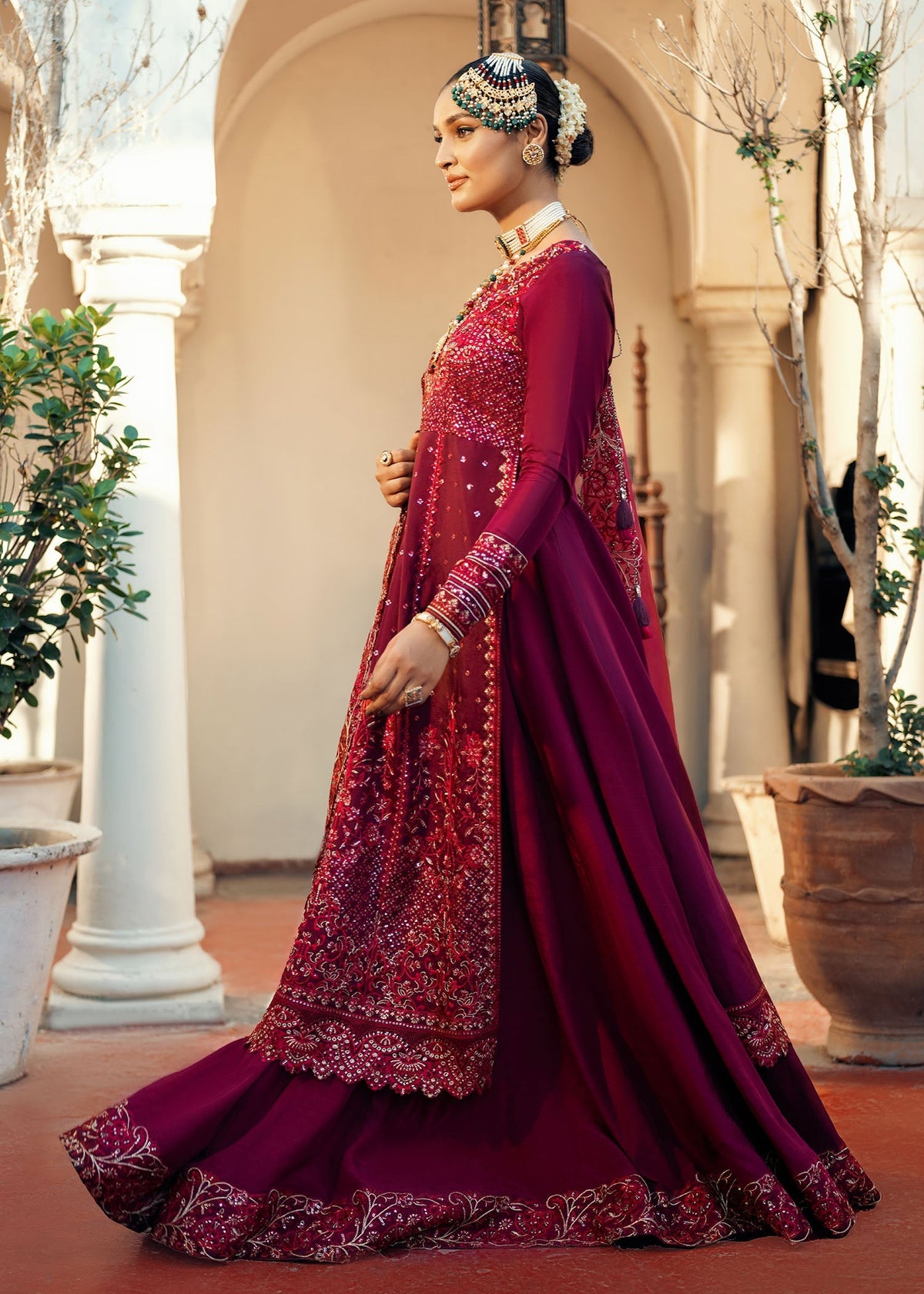 Jamnii | Noor e Nazakat | Ishaq-e- laal by Jamnii - Designer Dress - Type: Ladies Clothes - Available at Libayah - 100% Original