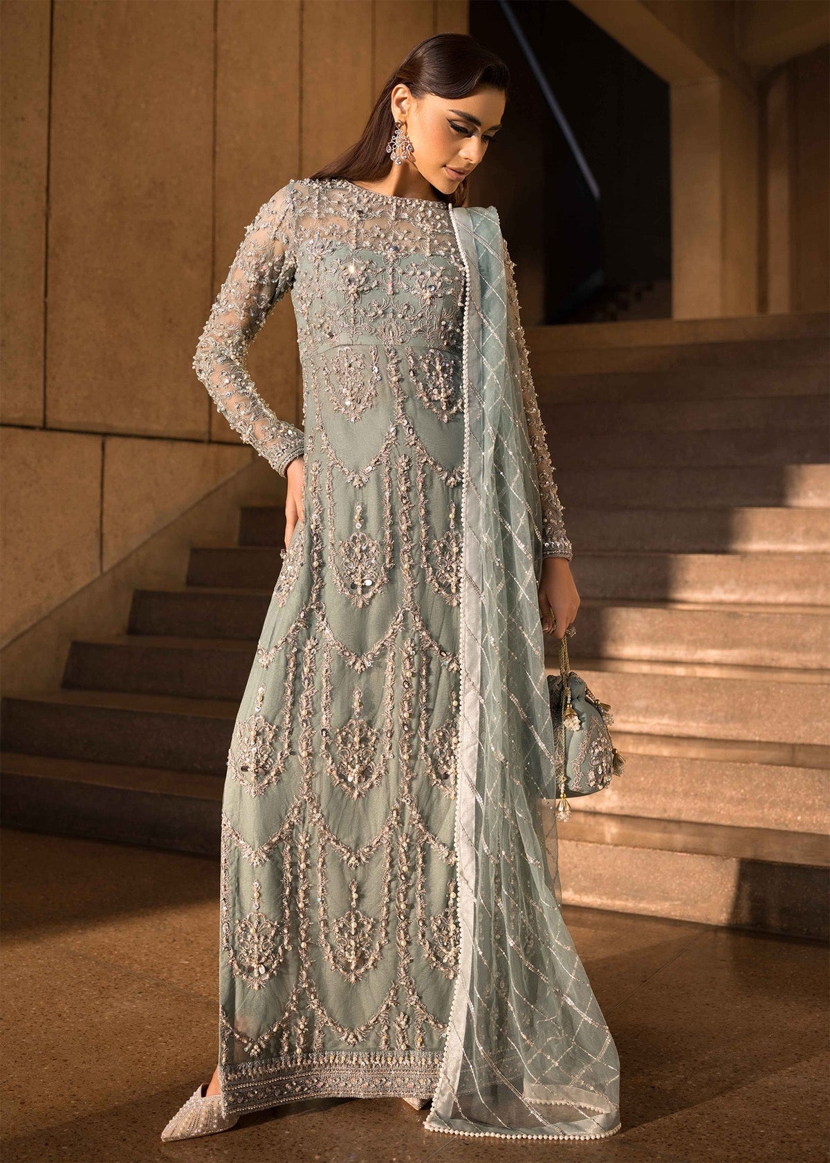 Mahum Asad | Dream a Little Dream of Me | Trap by Mahum Asad - Designer Dress - Type: Ladies Clothes - Available at Libayah - 100% Original