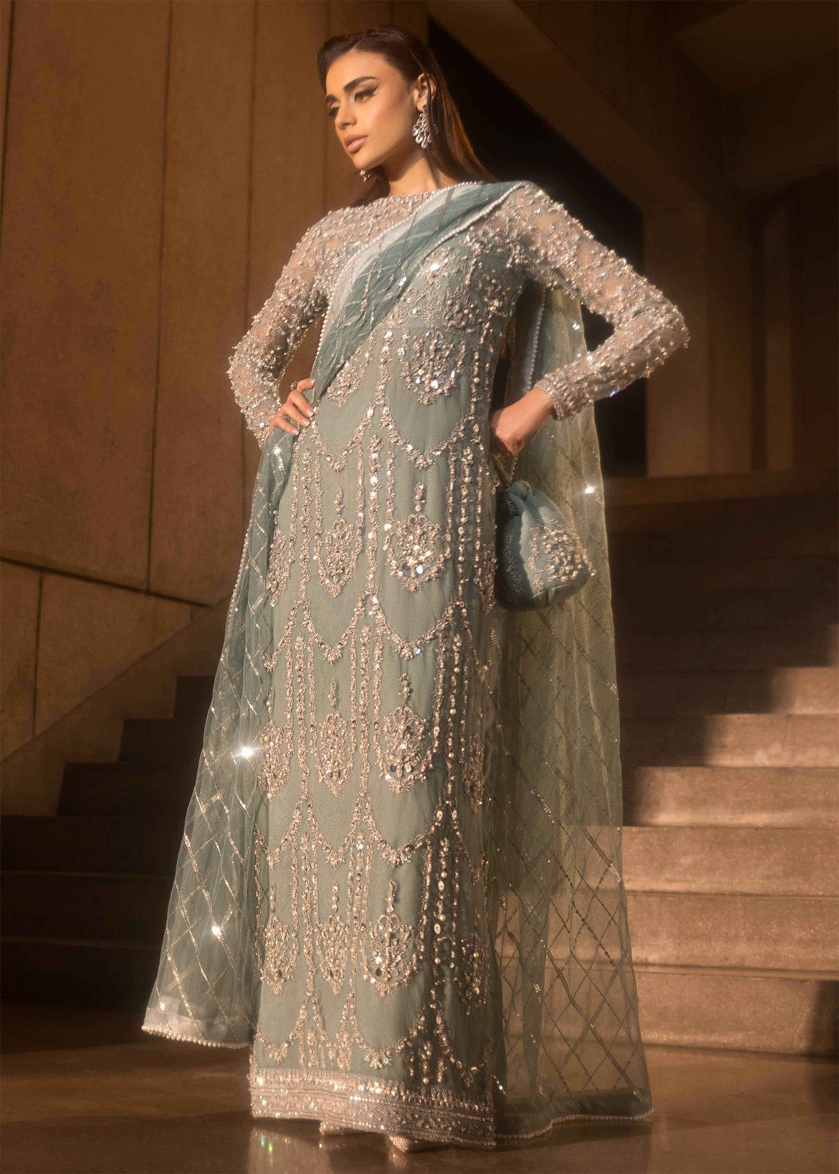 Mahum Asad | Dream a Little Dream of Me | Trap by Mahum Asad - Designer Dress - Type: Ladies Clothes - Available at Libayah - 100% Original