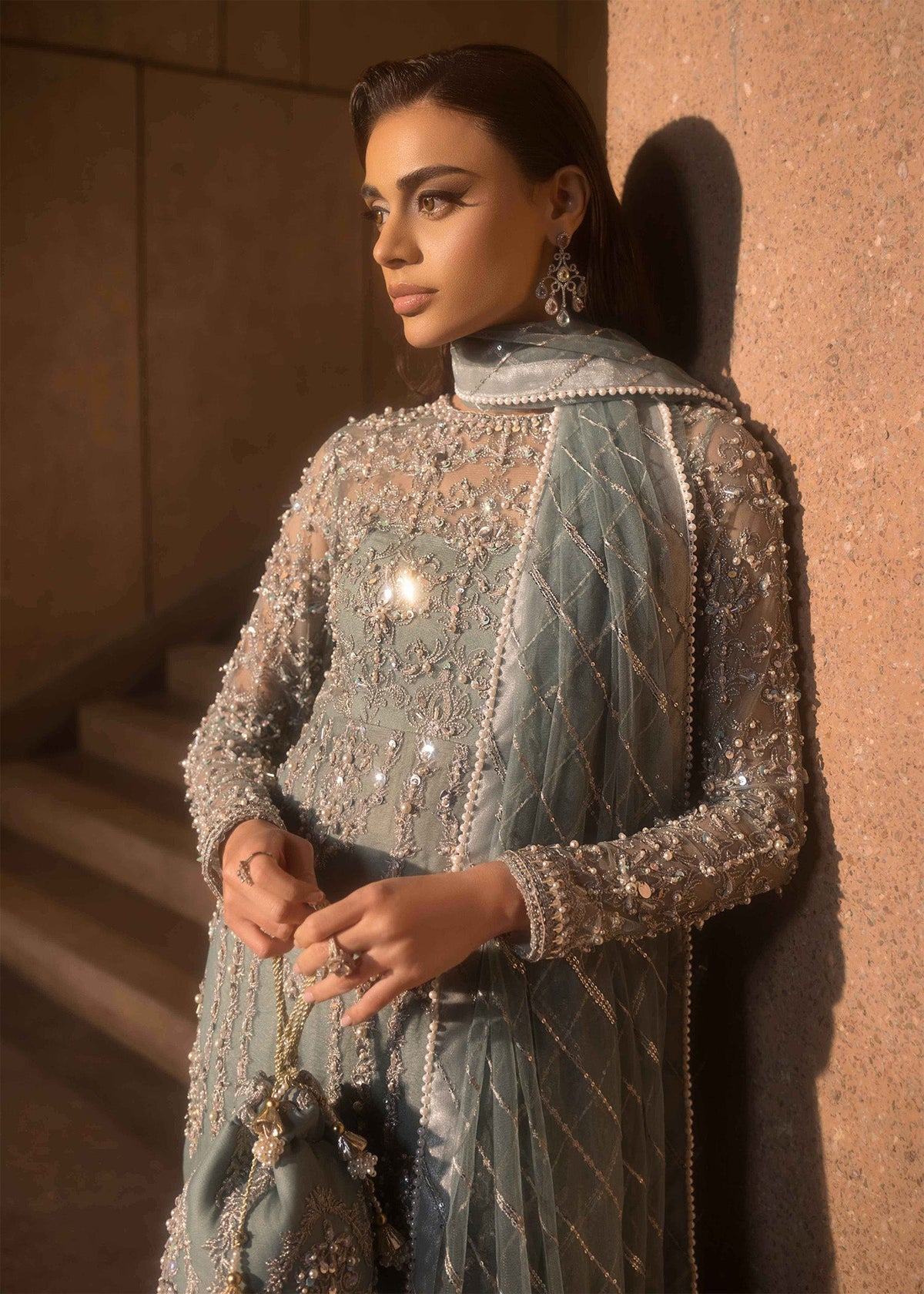 Mahum Asad | Dream a Little Dream of Me | Trap by Mahum Asad - Designer Dress - Type: Ladies Clothes - Available at Libayah - 100% Original