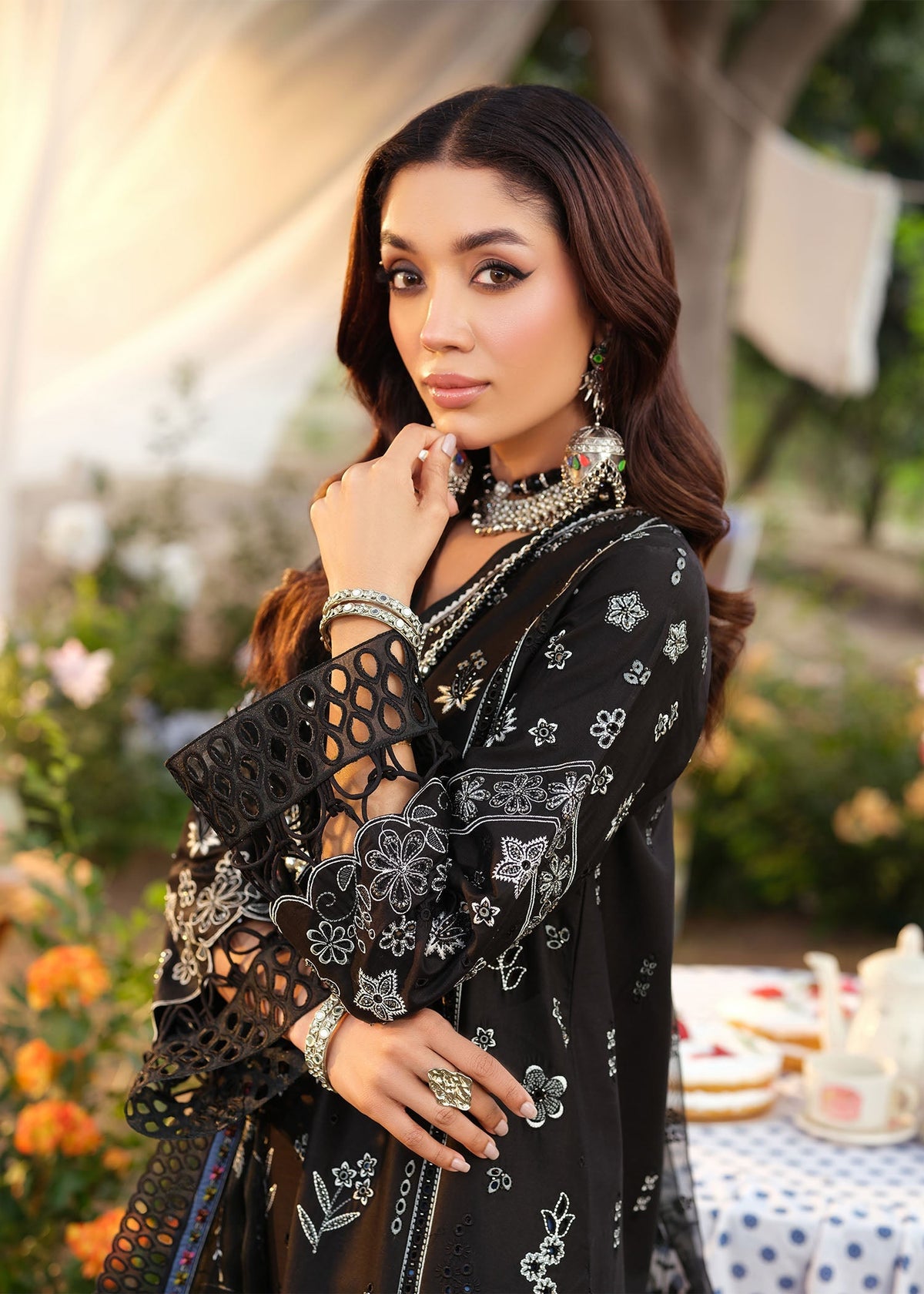 Zarizaa | Echelon Lawn | MIDNIGHT by Zarizaa - Designer Dress  - Type : Ladies Clothes - Available at Libayah - 100% Original 