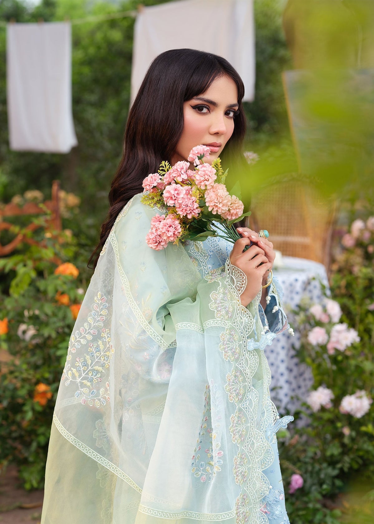 Zarizaa | Echelon Lawn | AZURE by Zarizaa - Designer Dress  - Type : Ladies Clothes - Available at Libayah - 100% Original 