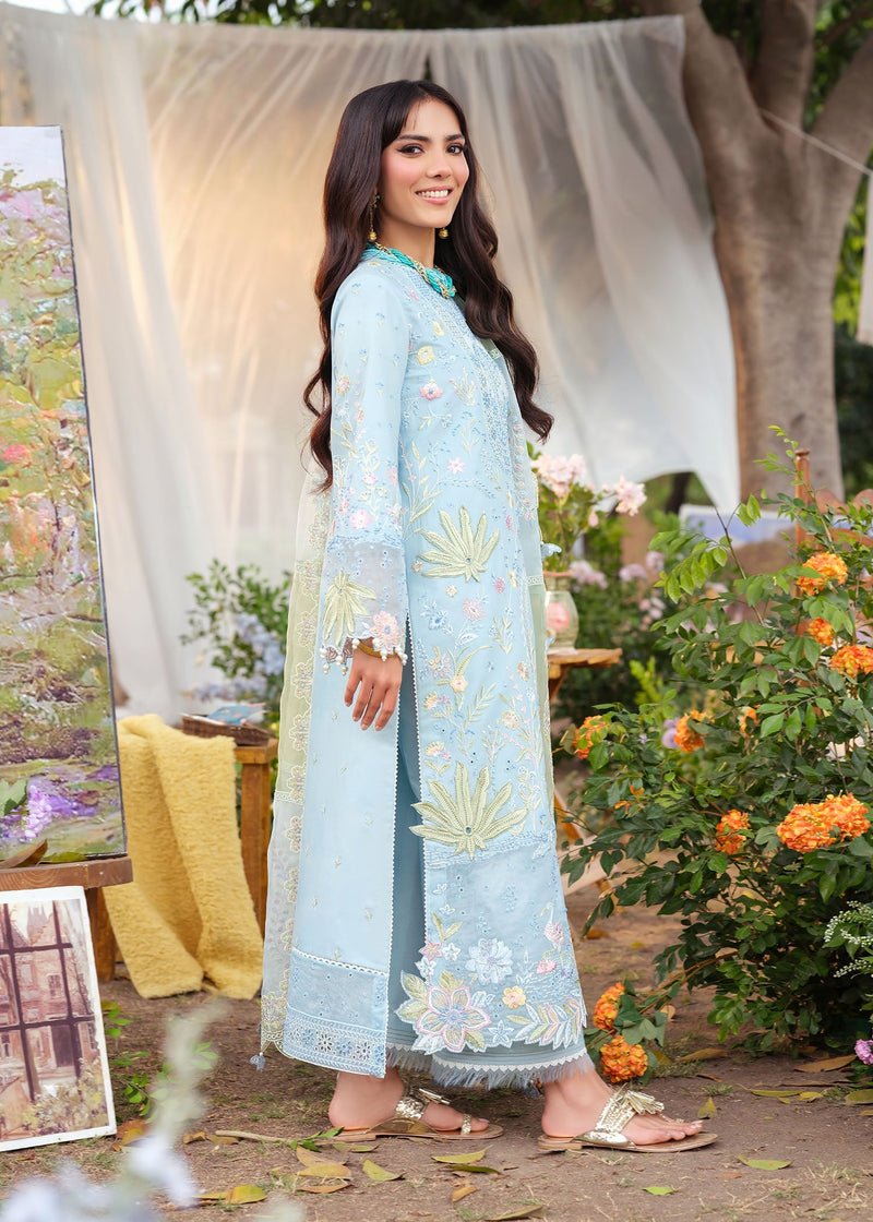 Zarizaa | Echelon Lawn | AZURE by Zarizaa - Designer Dress  - Type : Ladies Clothes - Available at Libayah - 100% Original 