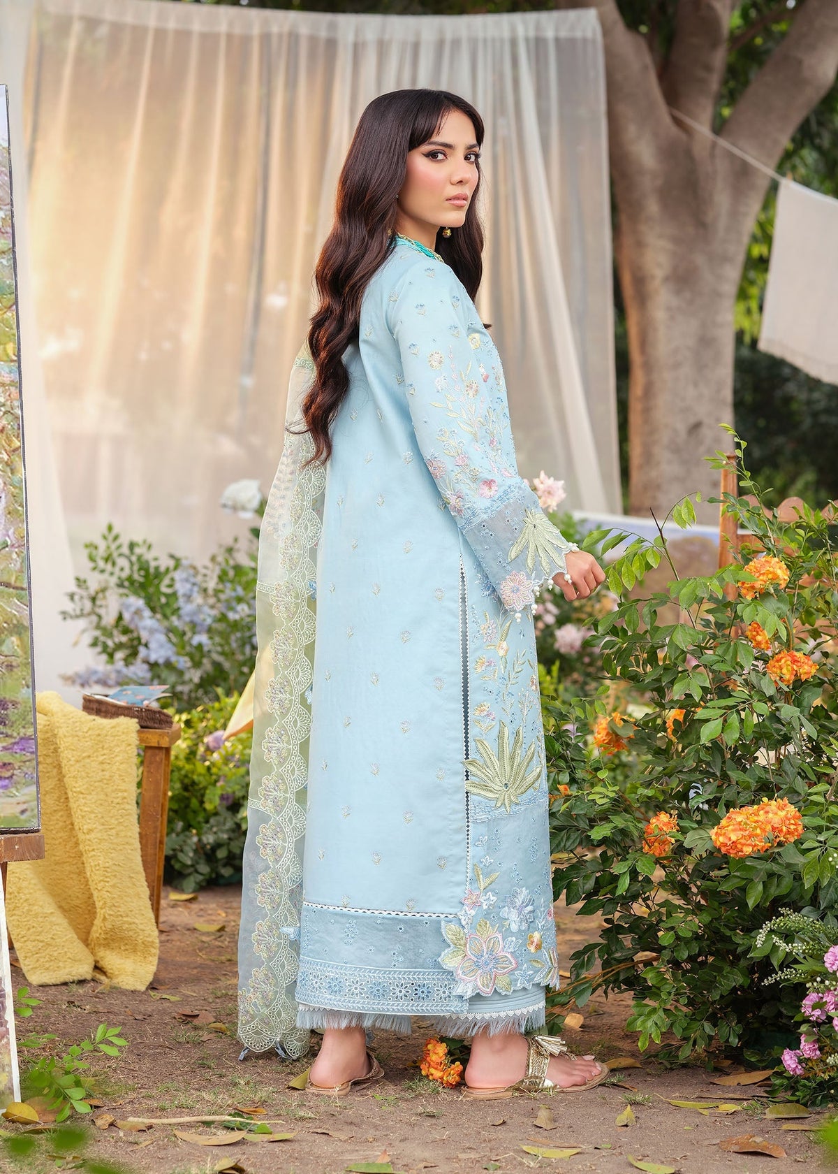 Zarizaa | Echelon Lawn | AZURE by Zarizaa - Designer Dress  - Type : Ladies Clothes - Available at Libayah - 100% Original 