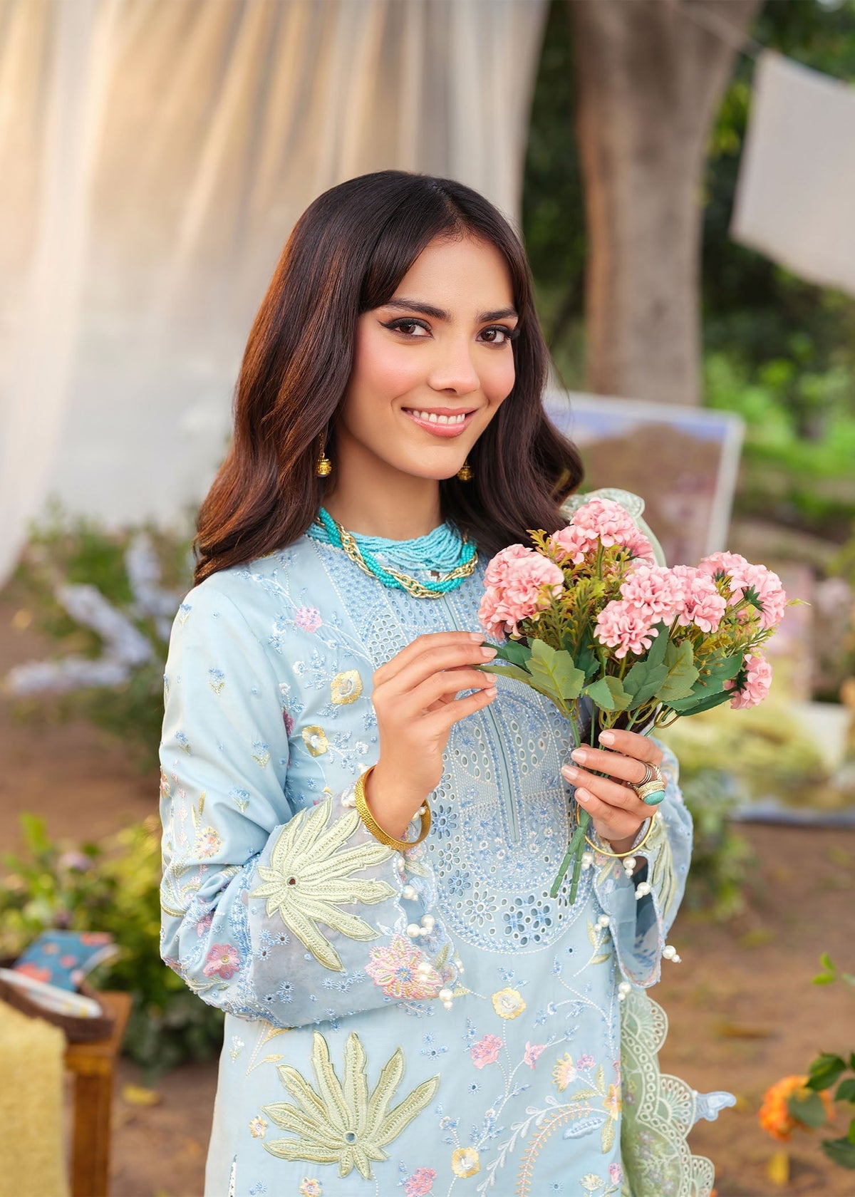 Zarizaa | Echelon Lawn | AZURE by Zarizaa - Designer Dress  - Type : Ladies Clothes - Available at Libayah - 100% Original 